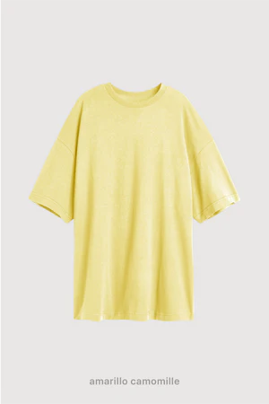 Remera Oversize - Amarillo Camomille