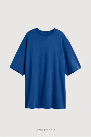 Remera Oversize - Azul Francia