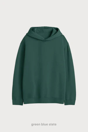 Hoodie Oversize Frisado - Green Blue Slate