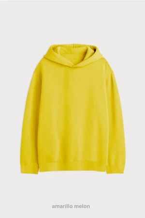 Hoodie Oversize Frisado - Amarillo Melon